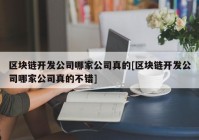 区块链开发公司哪家公司真的[区块链开发公司哪家公司真的不错]