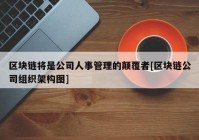 区块链将是公司人事管理的颠覆者[区块链公司组织架构图]